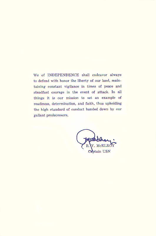 The Captains Message